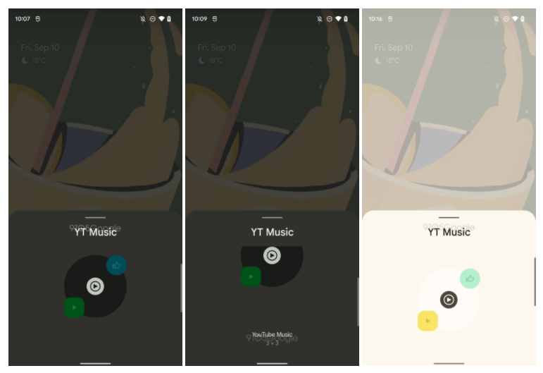 Image source -&amp;nbsp;9to5Google - YouTube Music widget is getting the Material You treatment