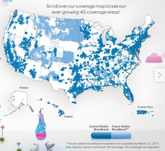 AT&amp;amp;T 3G coverage map - First weekly batch of network speed tests comparing Verizon and AT&amp;T iPhone 4s is in