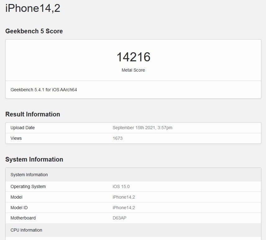 Geekbench test revels 55% improvement in graphics performance for the iPhone 13 line - Apple iPhone 13 Pro with 5G support shows 55% gain in graphics performance