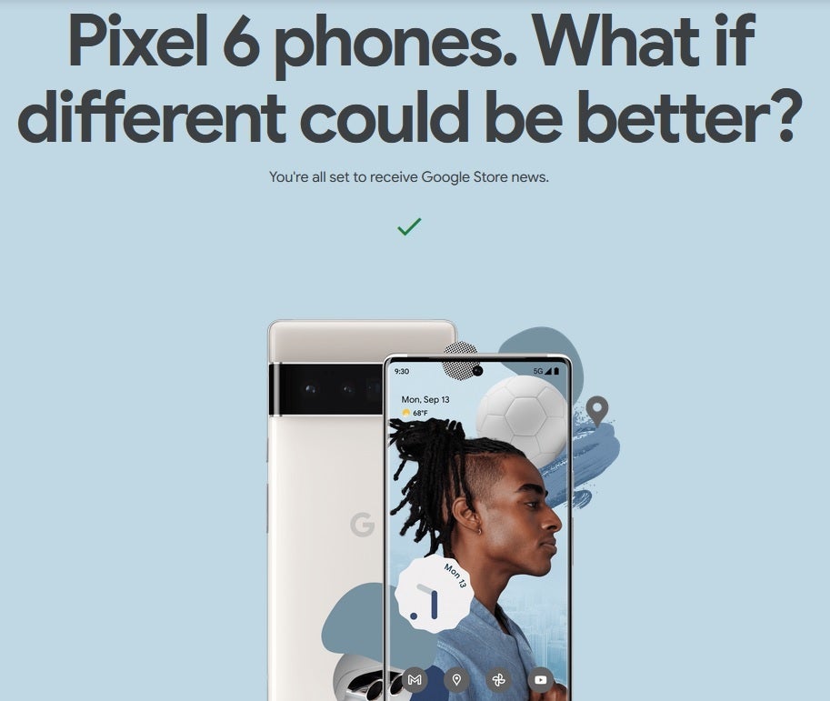 Google promotes the new Pixel 6 series in the online Google Store - Google promotes the Pixel 6 line with billboards and...potato chips?