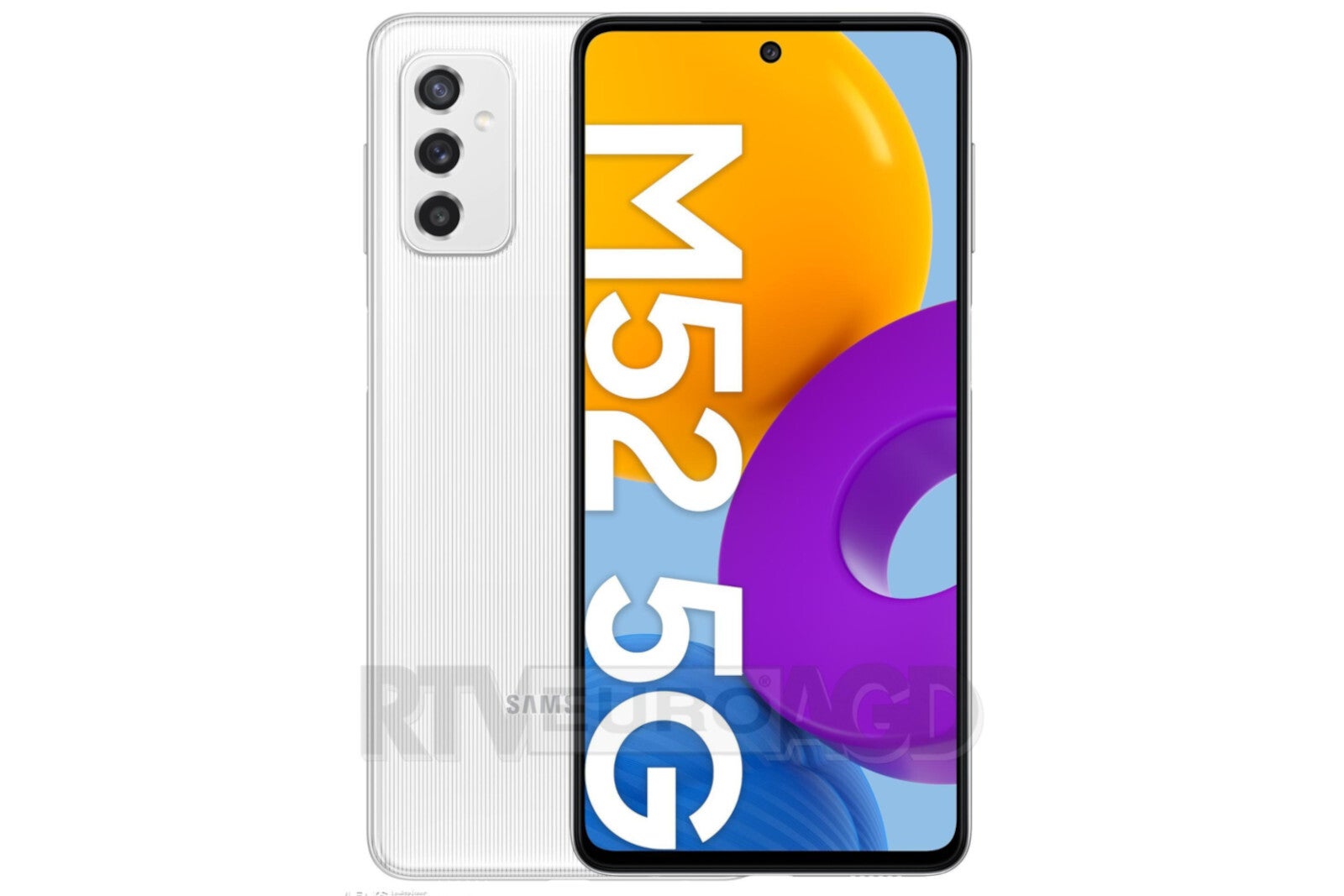 New Galaxy M52 color render leaked