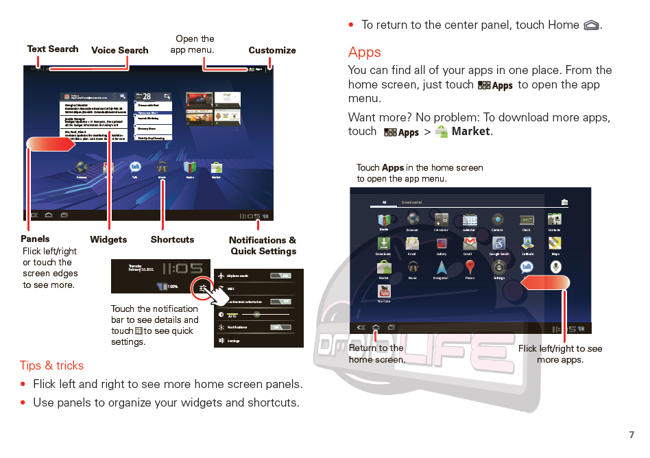 The Motorola XOOM User's Guide has been leaked just days before it's launch at Best Buy - User's Guide for Motorola XOOM is leaked