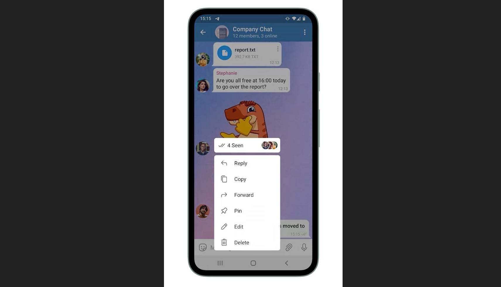 Telegram group read receipts - Telegram update brings chat customization options, full-screen animated emoji