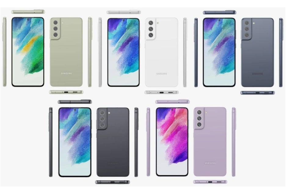 Leaked S21 FE colors - The Galaxy S21 FE 5G is definitely coming soon, but Samsung's production is not going well