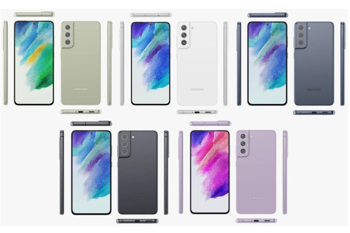 Leaked S21 FE colors - The Galaxy S21 FE 5G is definitely coming soon, but Samsung&#039;s production is not going well
