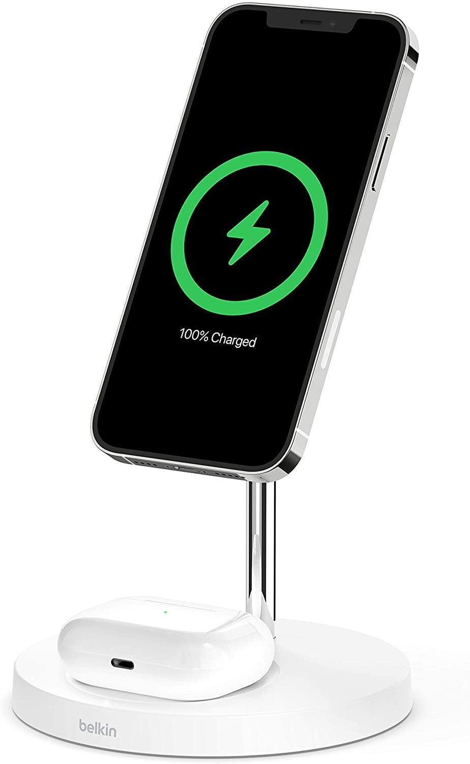 A gorgeous stab at a wireless charger by Belkin&nbsp;— clean and simple. - The best iPhone 13 wireless chargers