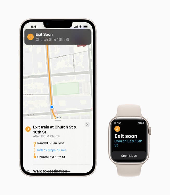 Apple Maps will warn commuters on their phone or watch, when they should be getting ready to exit the train or bus - With improvements added in iOS 15, Apple Maps might have overtaken Google Maps