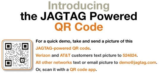 QR codes by JAGTAG allows feature phones to take action on bar codes too