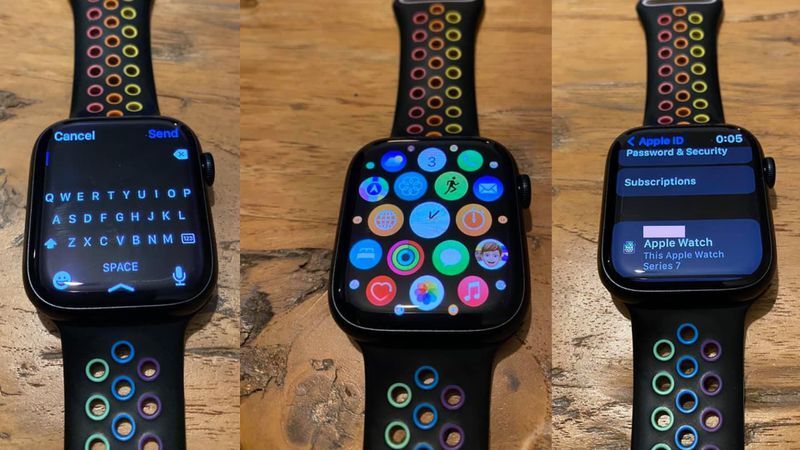 These Apple Watch Series 7 images were allegedly posted on a Facebook group by a carrier employee - Our first hands-on look at the Apple Watch Series 7, courtesy of a carrier employee