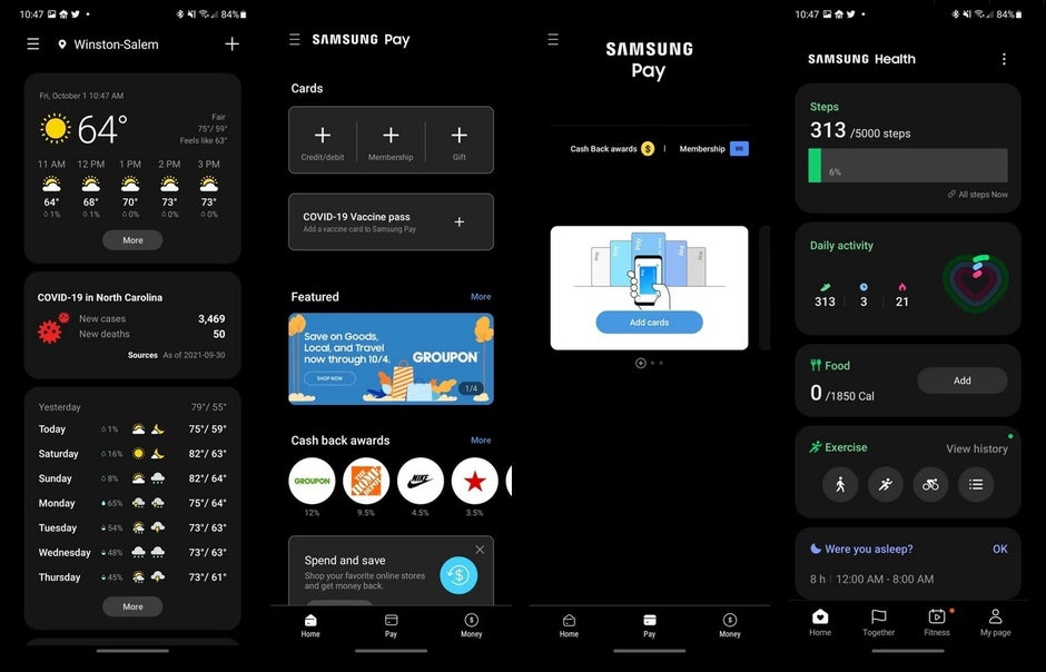 Samsung removes ads from first-party apps such as Weather, Samsung Pay and Health. image credit-9to5Google - Samsung starts removing advertisements from its first-party apps