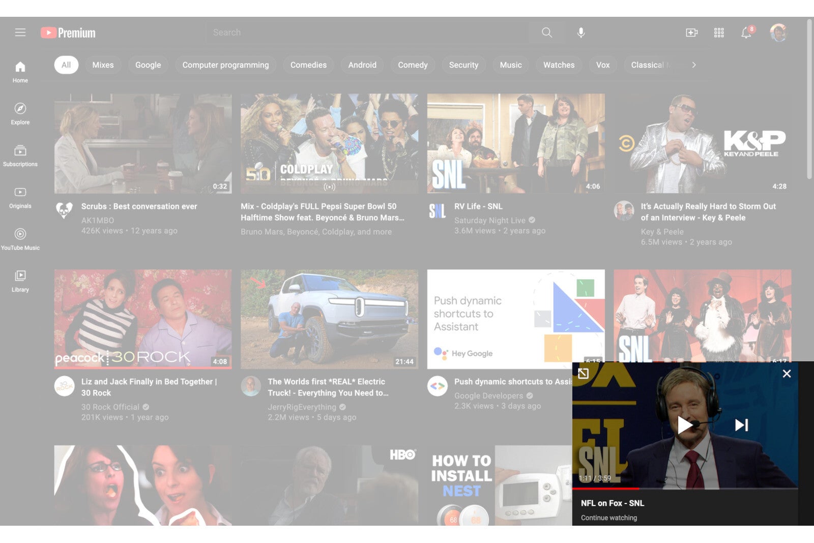 The &quot;continue watching&quot; feature on YouTube&#039;s web player, now coming to mobile - YouTube adds &#039;continue watching&#039; feature to mobile