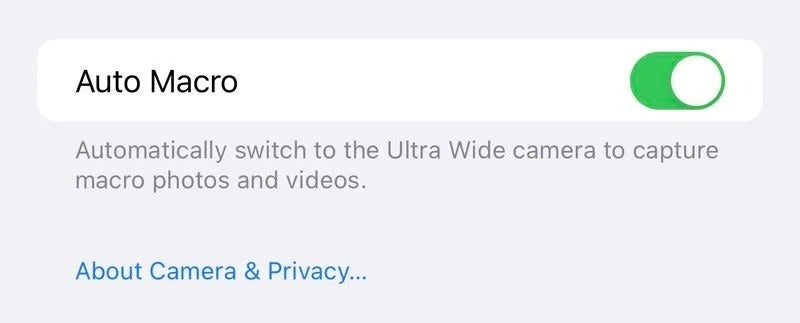iPhone 13 Pro/Max Auto Macro mode switch - How to toggle Macro camera mode on iPhone 13, iPhone 12, or iPhone 11