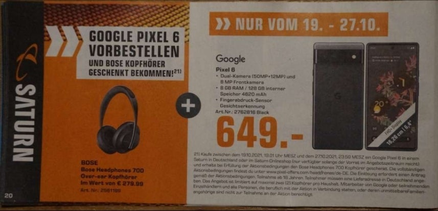 Enquete: vazamentos de preços do Google Pixel 6.  Você compraria um?