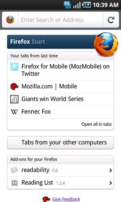 Beta 5 version of Firefox 4 for Android is released