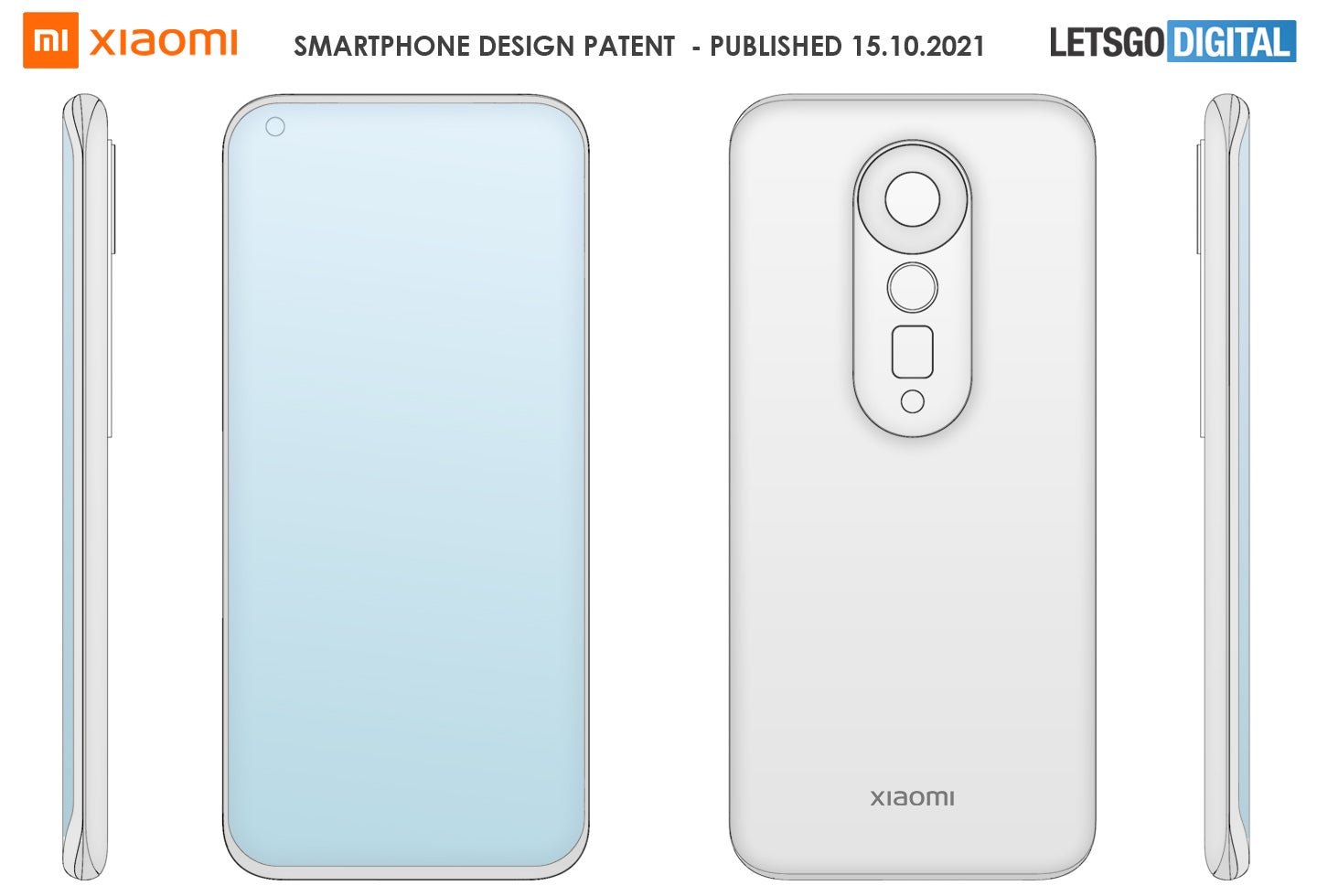 Image courtesy of LetsGoDigital - Xiaomi Mi 12 detailed in a year-old patent?