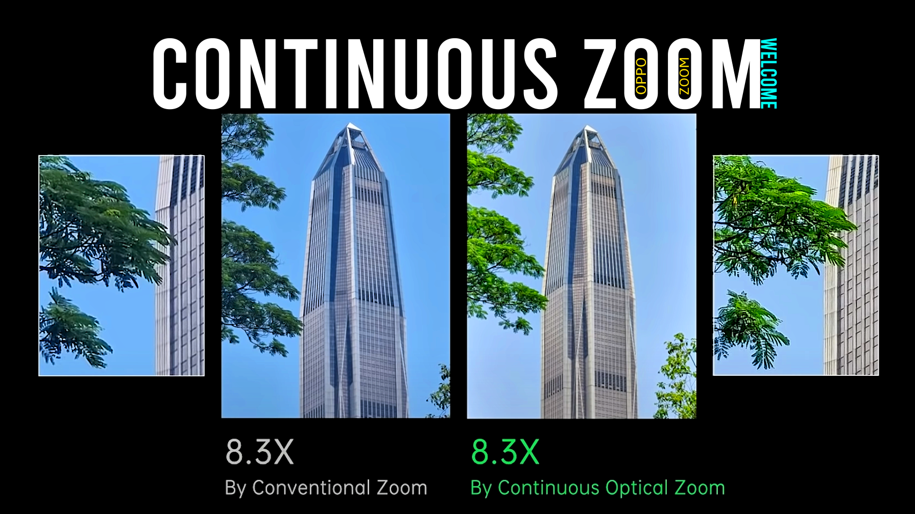 Oppo's continuous zoom concept. - See how Pixel 6 Pro's 4x periscope zoom camera could dominate the Galaxy S21 Ultra's 10x lens