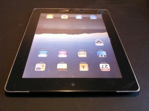 At the top of the device you can see what appears to be the front-facing camera - New pictures of Apple iPad 2 leak