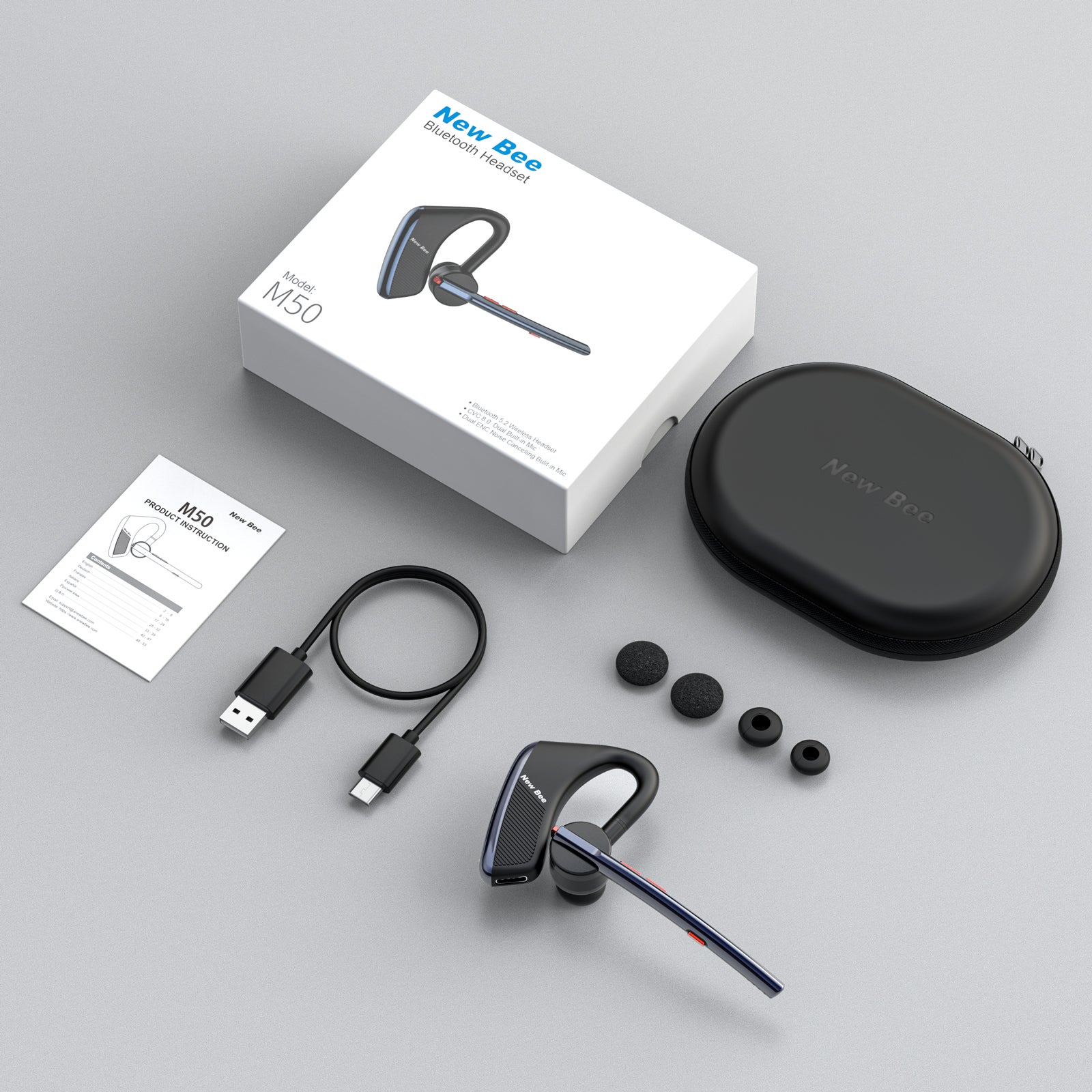 New Bee M50 headset: comfort and clear audio, grab your discount here!