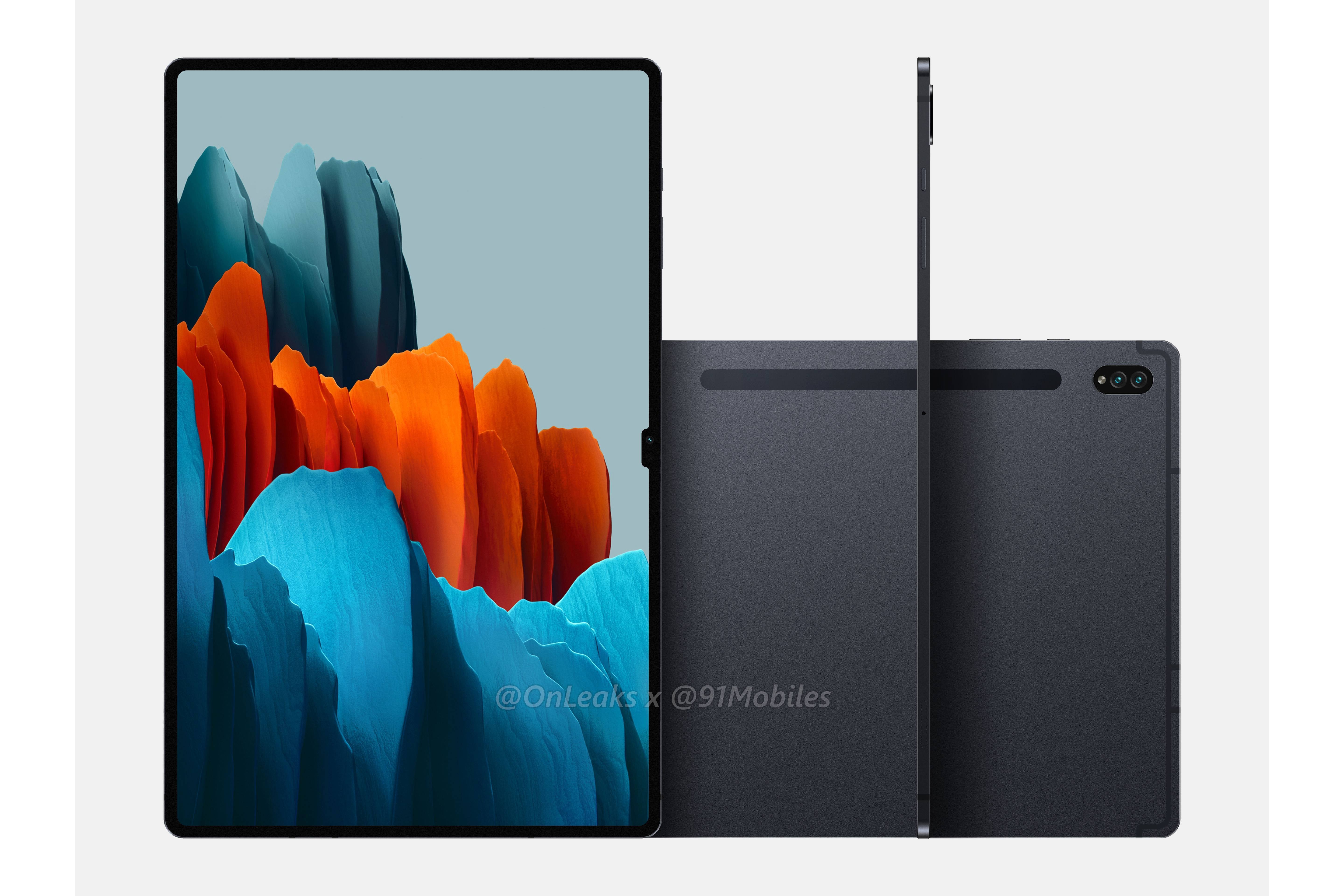 Only the Galaxy Tab S8 Ultra is expected to feature a notch - Samsung Galaxy Tab S8 Ultra leaks with Apple MacBook Pro-style notch
