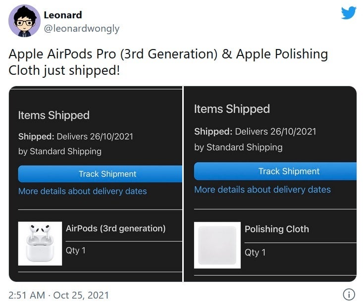 Apple has started shipping the third-generation AirPods - Apple starts shipping the third-generation AirPods a day early