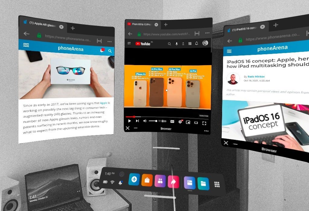Android AR multitasking on the Quest 2 - AR is the future of smartphones, starting with Apple&#039;s AR glasses