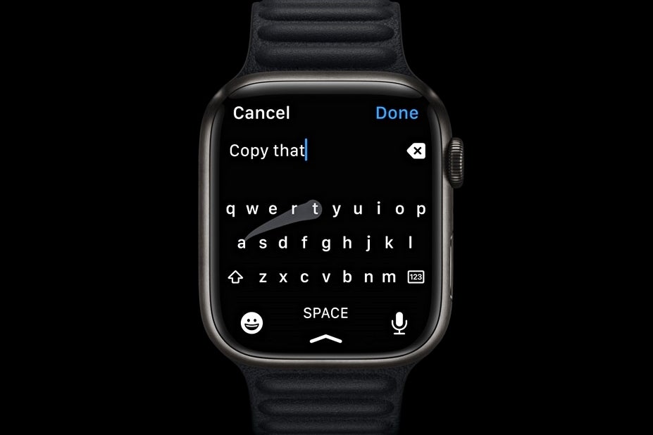 The Apple Watch Series 7 and its built-in QuickPath keyboard - Apple execs say the Watch Series 7's biggest advantage is its larger screen