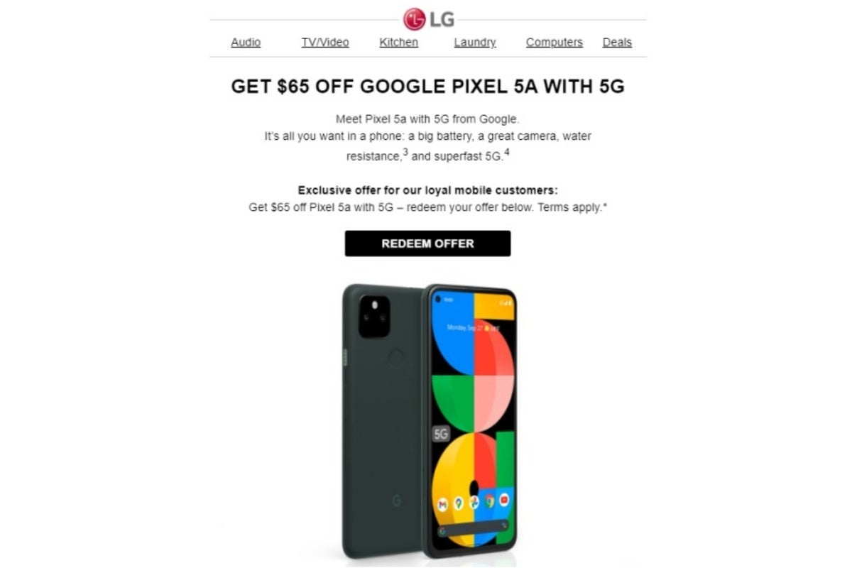 LG chooses to fight fire with... 5G Google Pixel 5a discounts for 'loyal customers'
