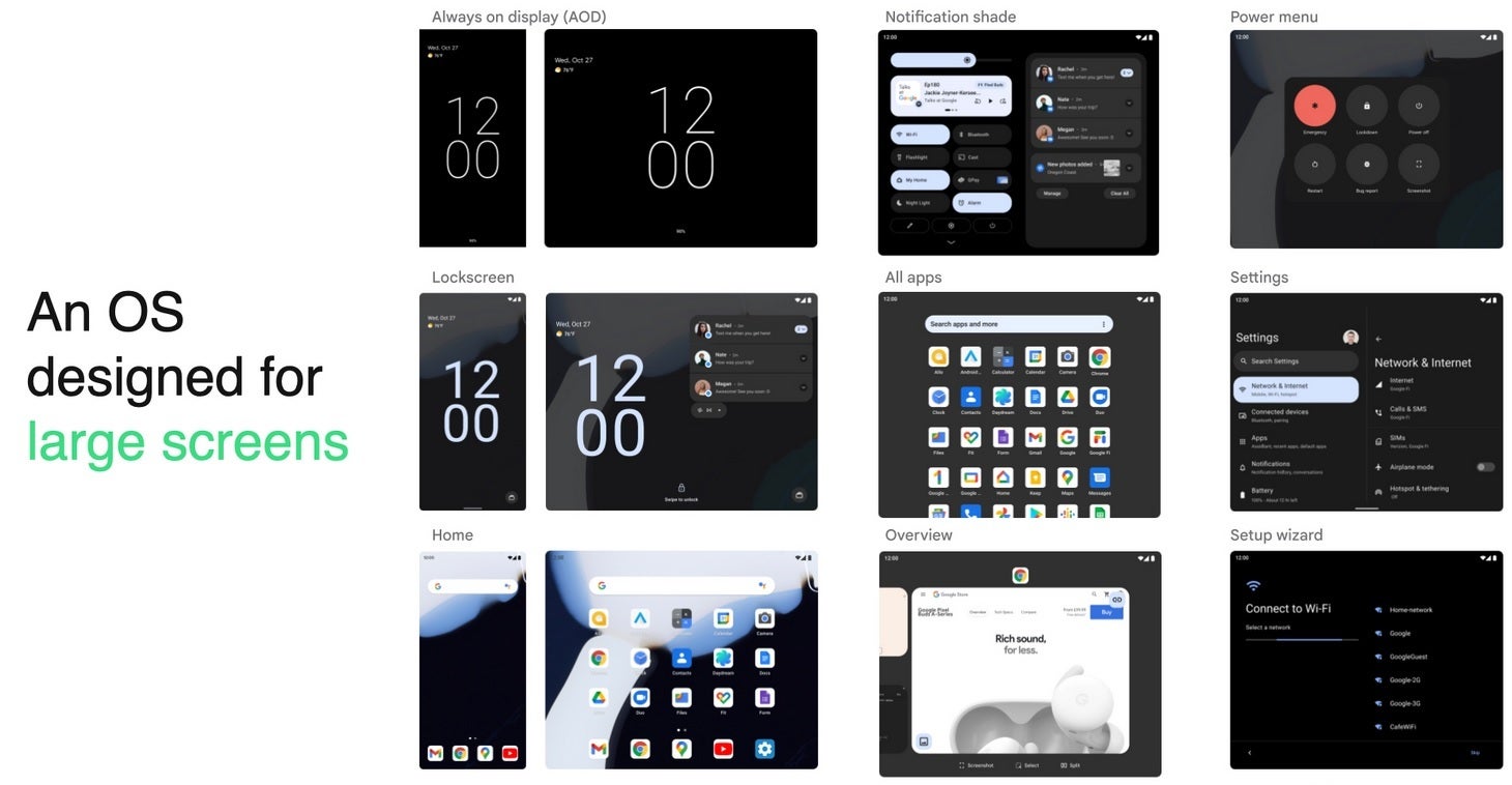 Screenshots show what certain features will look like on Android 12L - Google unveils the developer preview of Android 12L, made for larger screened Android devices