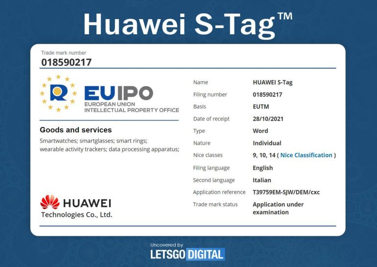 Huawei might be working on a smart tag device, patent shows