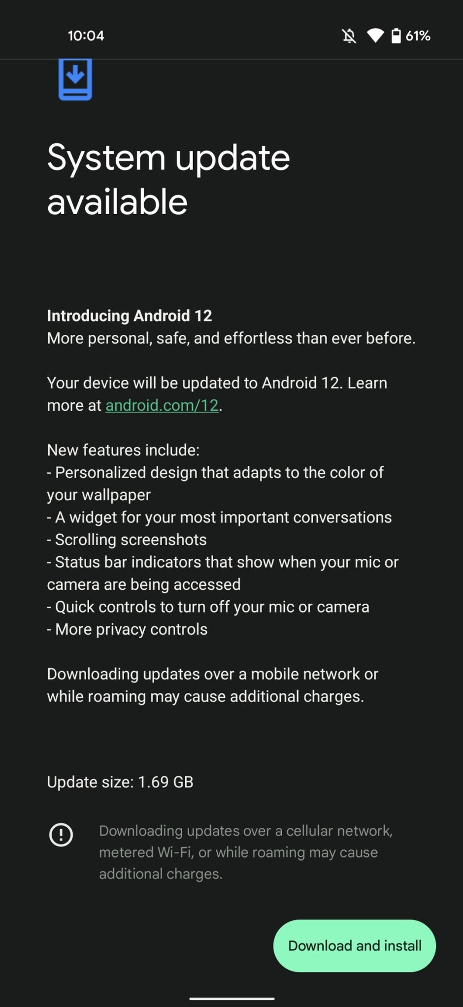 Some older Pixel models receive a prompt to install the Android 12 update for a second time - Latest Pixel problems introduce bizarre software issues that Google knows about