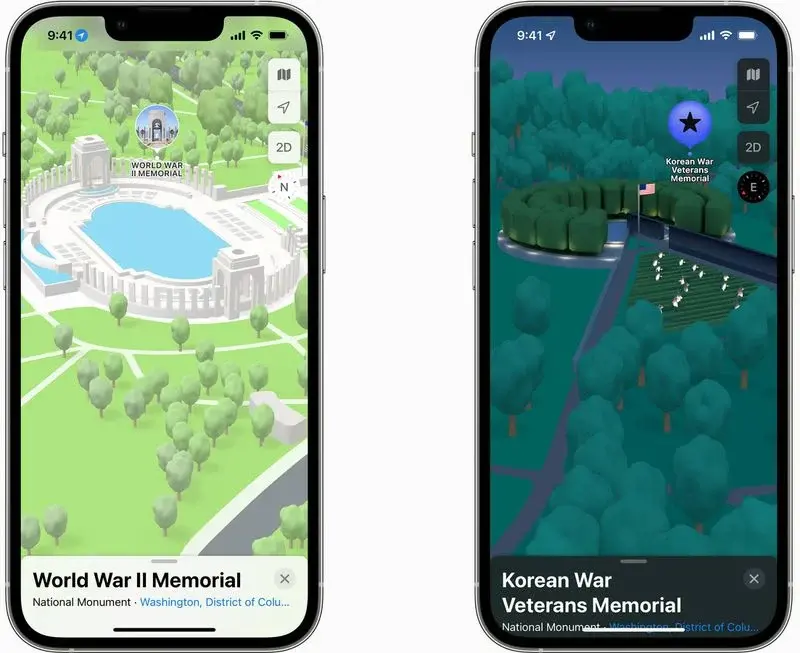 Apple Maps will soon be getting a 3D map with custom-designed landmarks of Washington, DC