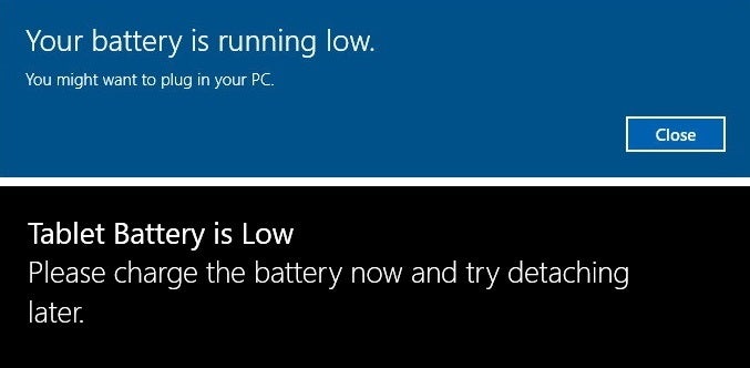 Which company has the most polite battery popup message? (Apple is blunt!)