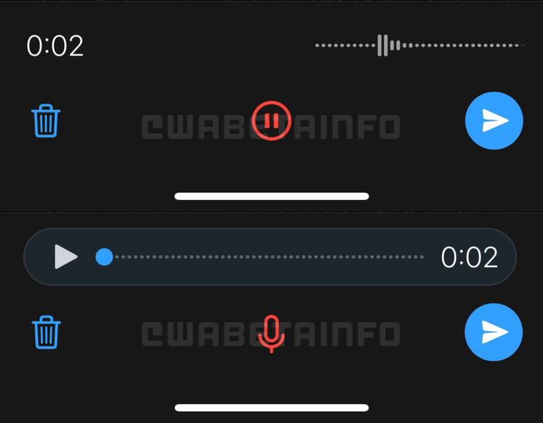 Some WhatsApp beta users on iOS now get the ability to pause voice recordings