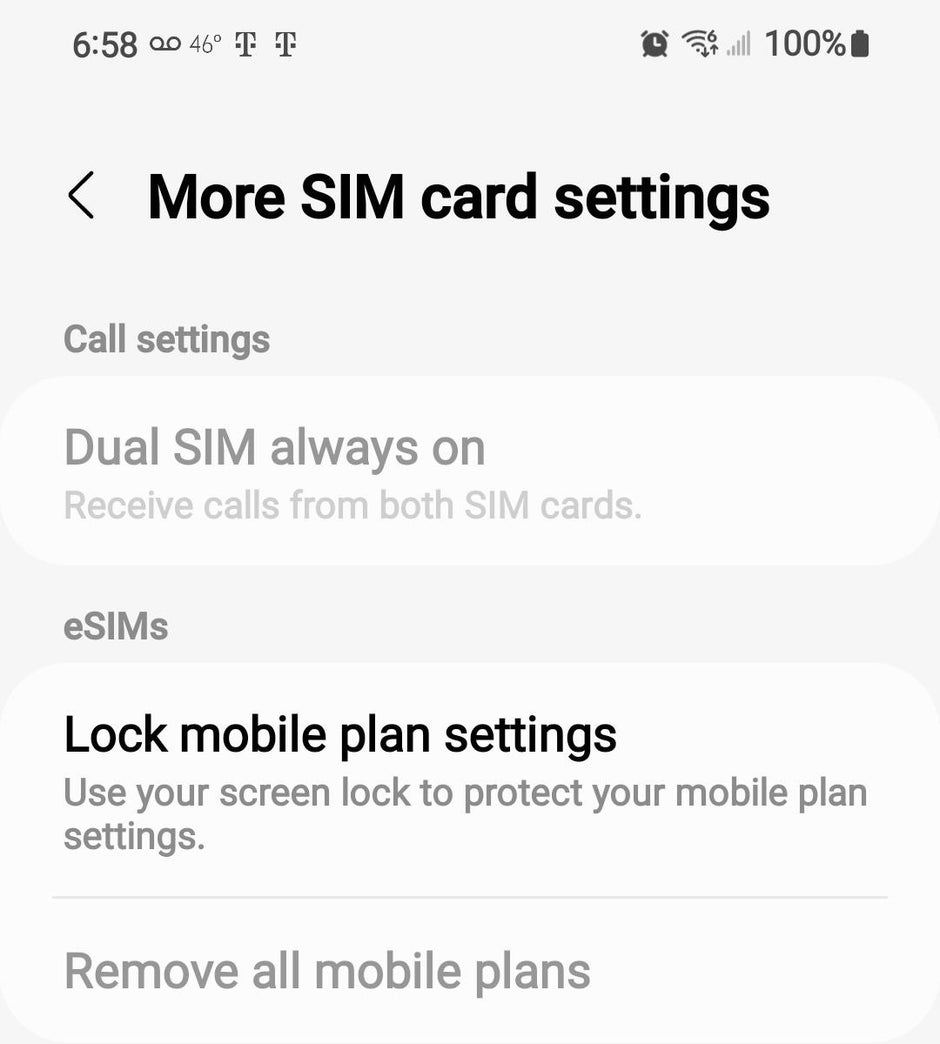 T-Mobile's Galaxy S21 models are getting the eSIM feature baked in the Android 12 update - Verizon and T-Mobile Galaxy S21 eSIM support unlocked by Samsung's Android 12 update