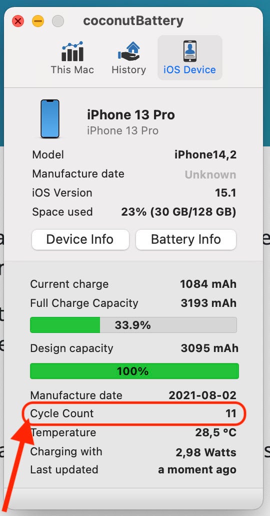 How to check how many battery cycles is your Apple iPhone battery on