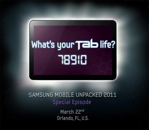 Samsung is set to unveil its 8.9" Honeycomb tablet on March 22