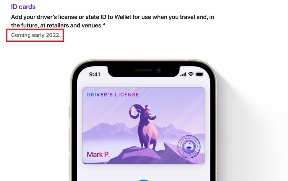 Apple updates its website to announce a delay in the release of its feature that stores driver's licenses and state IDs on the iOS Wallet app - Apple announces a delay for the feature that stores your driver's license on your iPhone