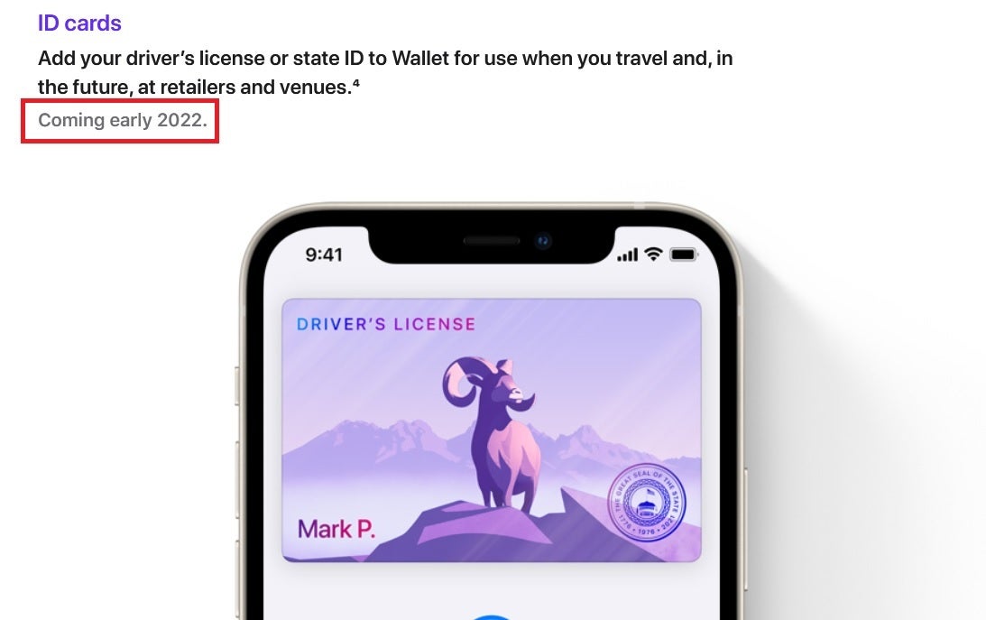 Apple updates its website to announce a delay in the release of its feature that stores driver&#039;s licenses and state IDs on the iOS Wallet app - Apple announces a delay for the feature that stores your driver&#039;s license on your iPhone