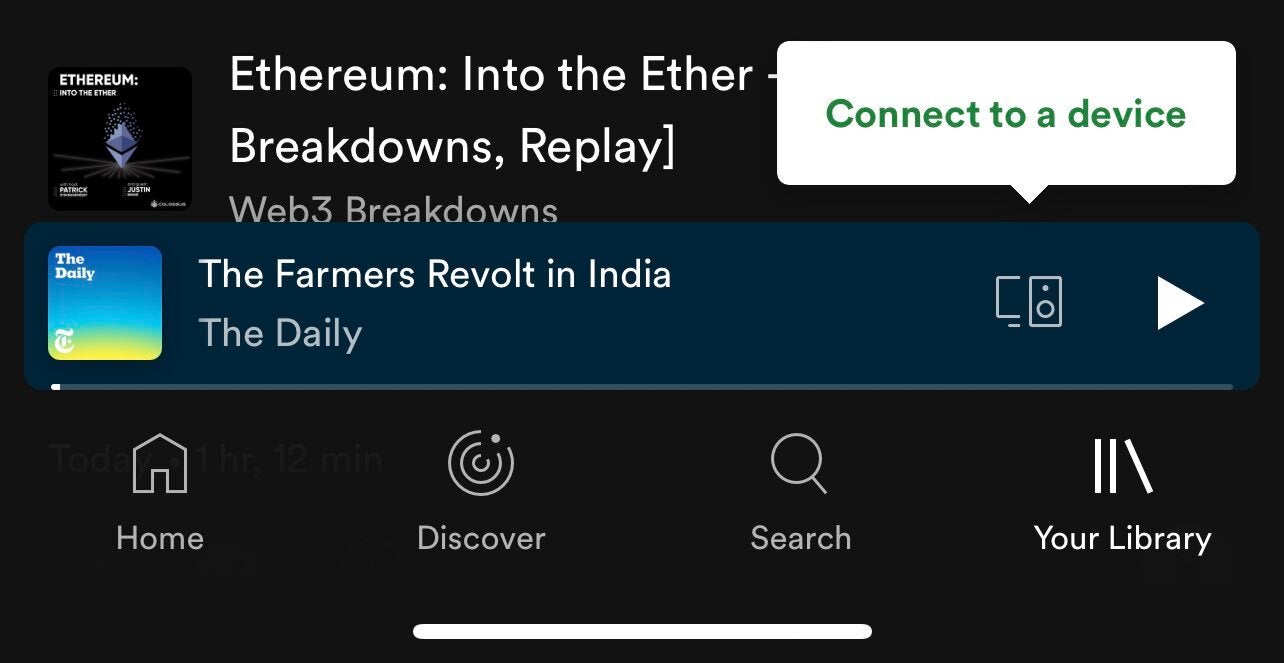 The new Discover button in Spotify - Spotify is testing a TikTok-like video feed