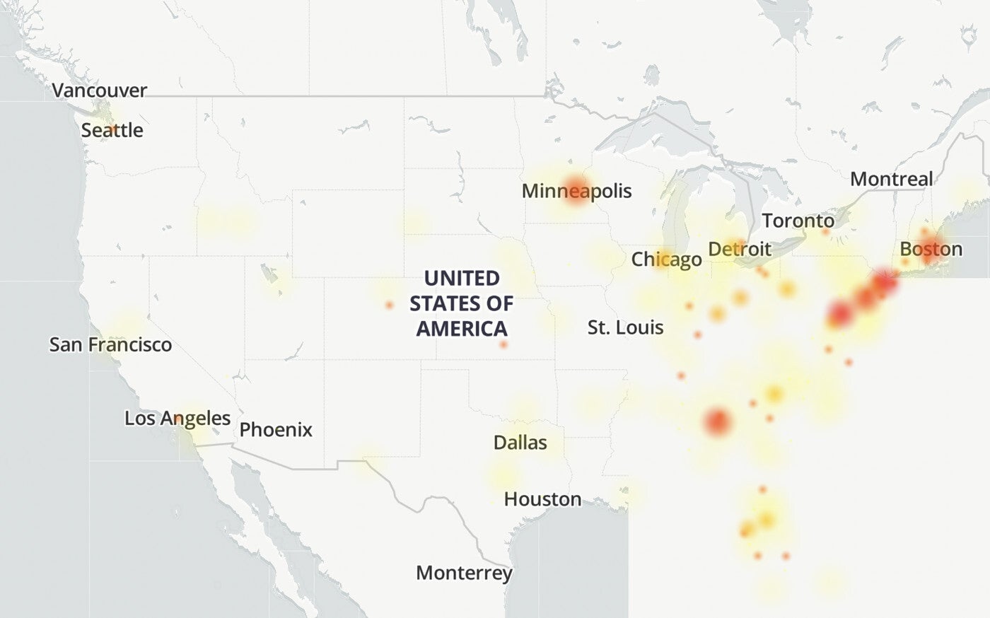 The outage took place along the East Coast and some Midwest states - Some T-Mobile users couldn't call their friends and loved ones yesterday