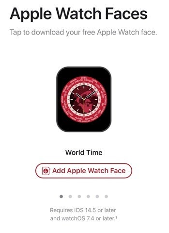 From Apple's (PRODUCT)RED website you can add the special watch faces that you want to use — For a limited time you can download (PRODUCT)RED watch faces for your Apple Watch
