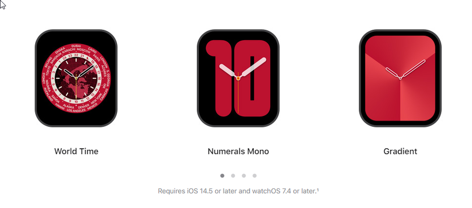 Download these celebratory Product (RED) clock faces for your Apple Watch