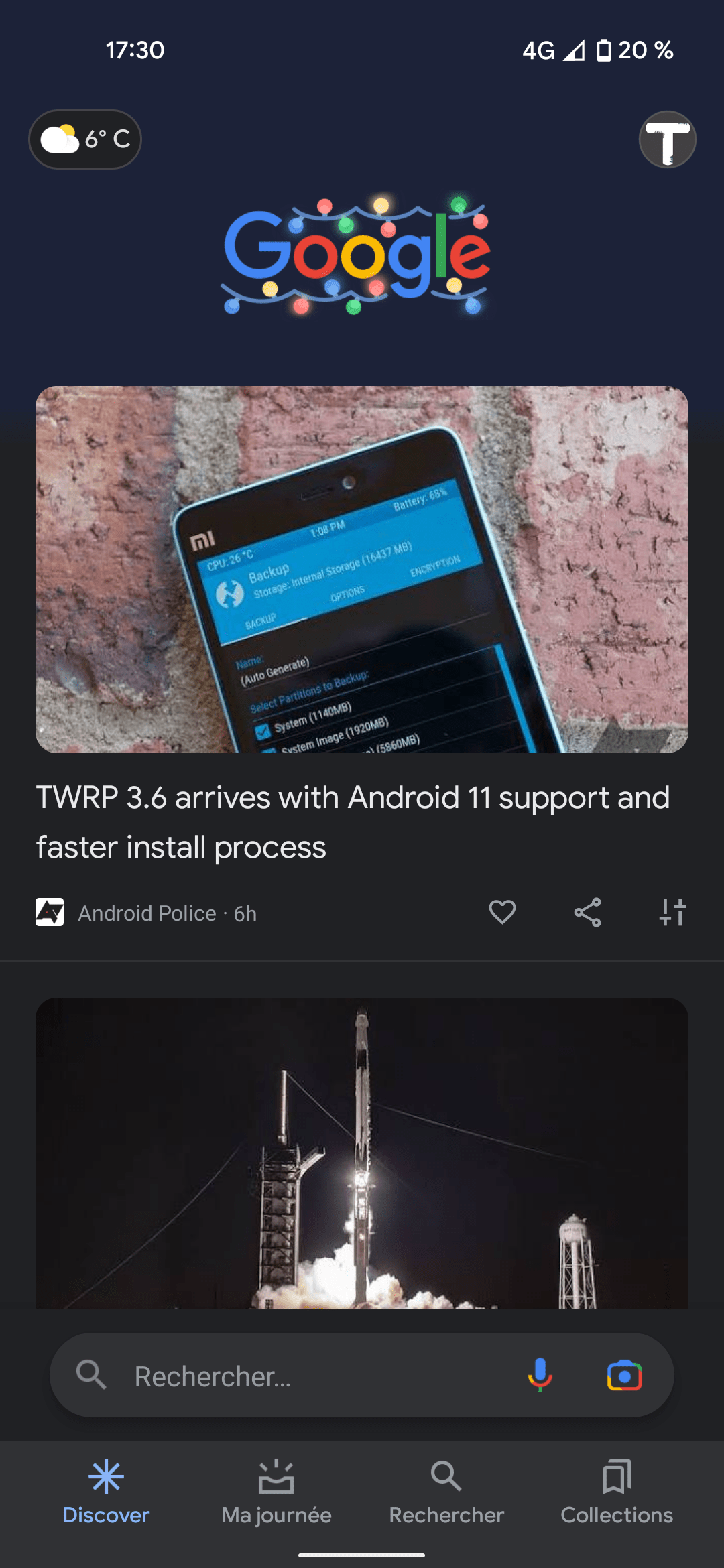 Google also tested a search bar at the bottom of the screen - The Google app testing a redesigned placement for its search bar
