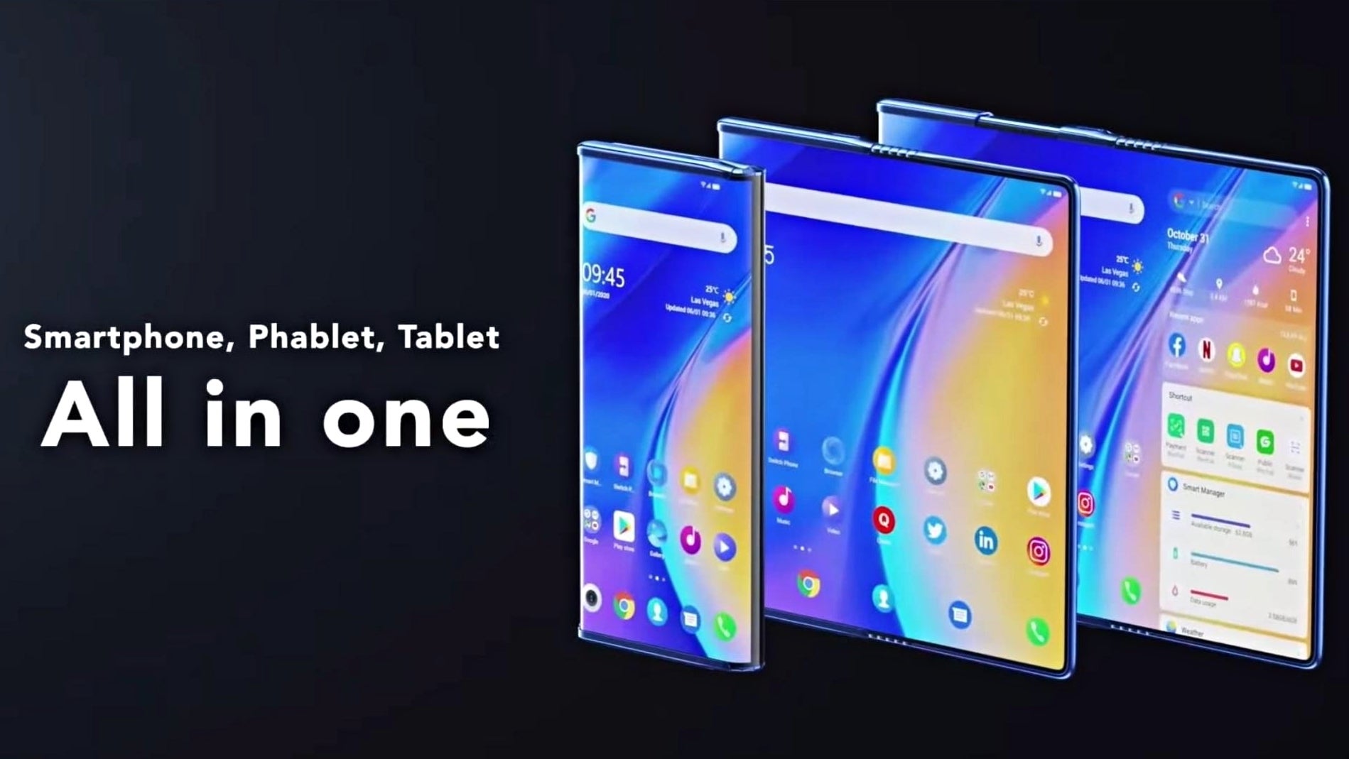 The TCL Fold'n Roll concept - TCL's crazy foldable and rollable phone concept appears in video