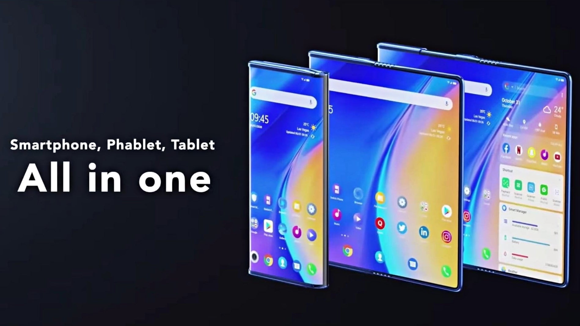 The TCL Fold&#039;n Roll concept - TCL&#039;s crazy foldable and rollable phone concept appears in video