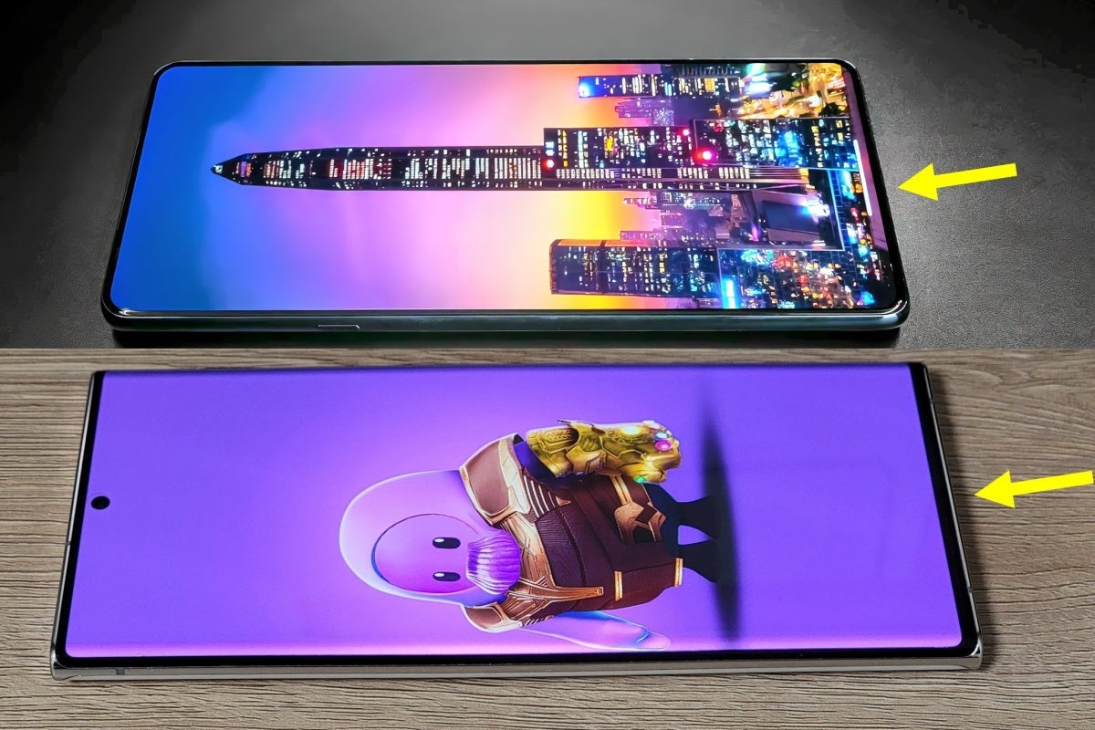 Special Moto Edge X30 (top), Galaxy Note 20 Ultra (bottom) - Motorola&#039;s first Snapdragon 8 Gen 1 phone will also sport an &#039;invisible&#039; under-display camera