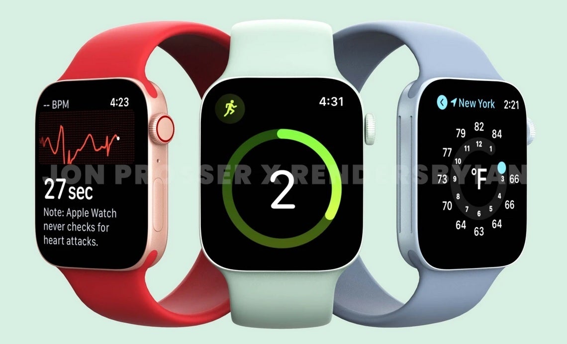 Remember this render that fell FLAT on its face? The design could be back for the Apple Watch Series 8 - 99 cents buys you a browser for your Apple Watch