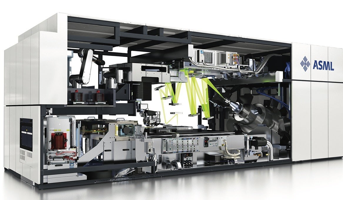 A current generation EUV machine made by ASML and priced at approximately $140 million - This one $300 million machine will help build powerful chips under 3nm