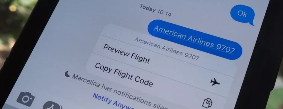 The Messages app can turn into a flight tracker keeping you up to date about a certain flight that you need to keep an eye on. Image credit CNET - Learn how to use the iOS Messages app to track a flight instead of installing another airline app