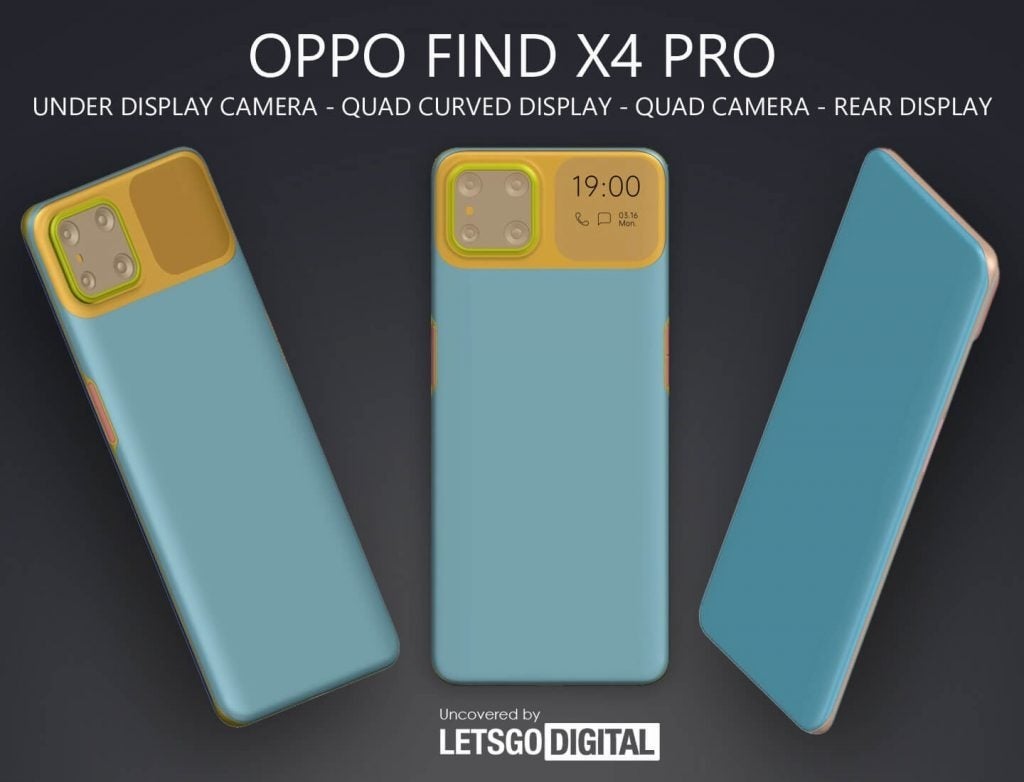 Official Oppo CAD renders showcase an elegant &#039;all-screen&#039; phone with rear display for selfies
